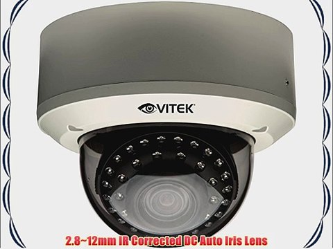 Vitek CCTV VTD-AR2812/VW Alpha Series 620tvl Outdoor 2.8-12mm A/I Vari Vandal Dome with WDR