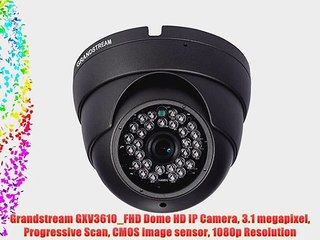Grandstream GXV3610_FHD Dome HD IP Camera 3.1 megapixel Progressive Scan CMOS image sensor