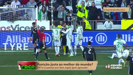 Justo ou injusto? A punição de CR7 foi assunto no programa de hoje.