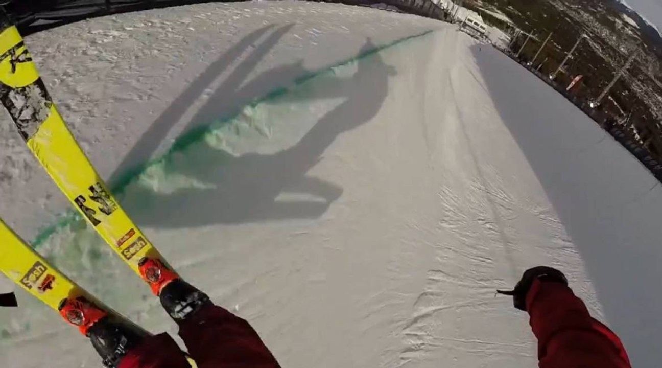 Avec Ben Valentin dans le pipe du Dew Tour