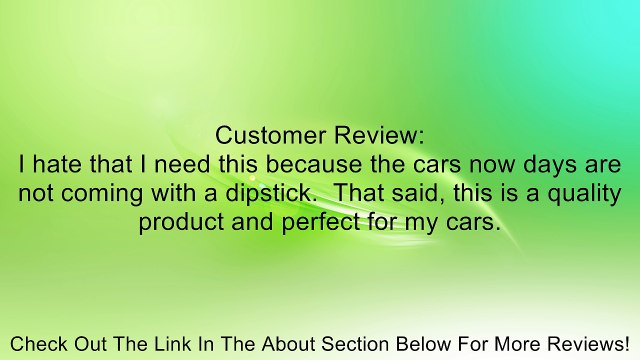 AU40178 Engine Oil Dipstick For 2009 & UP Audi / VW A4 A5 A6 2.0L, 3.2L, 4.2L S4 3.0L Review