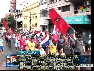 Paraguay: Maritime workers demand the release of 11 detained