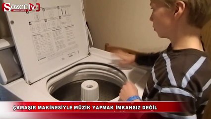 Çamaşır makinesiyle müzik yapmak