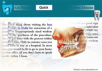 Get Rid of Wisdom Tooth With Delhi Best Dentist