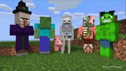 Monster School: Building Bridge (Minecraft Animation)