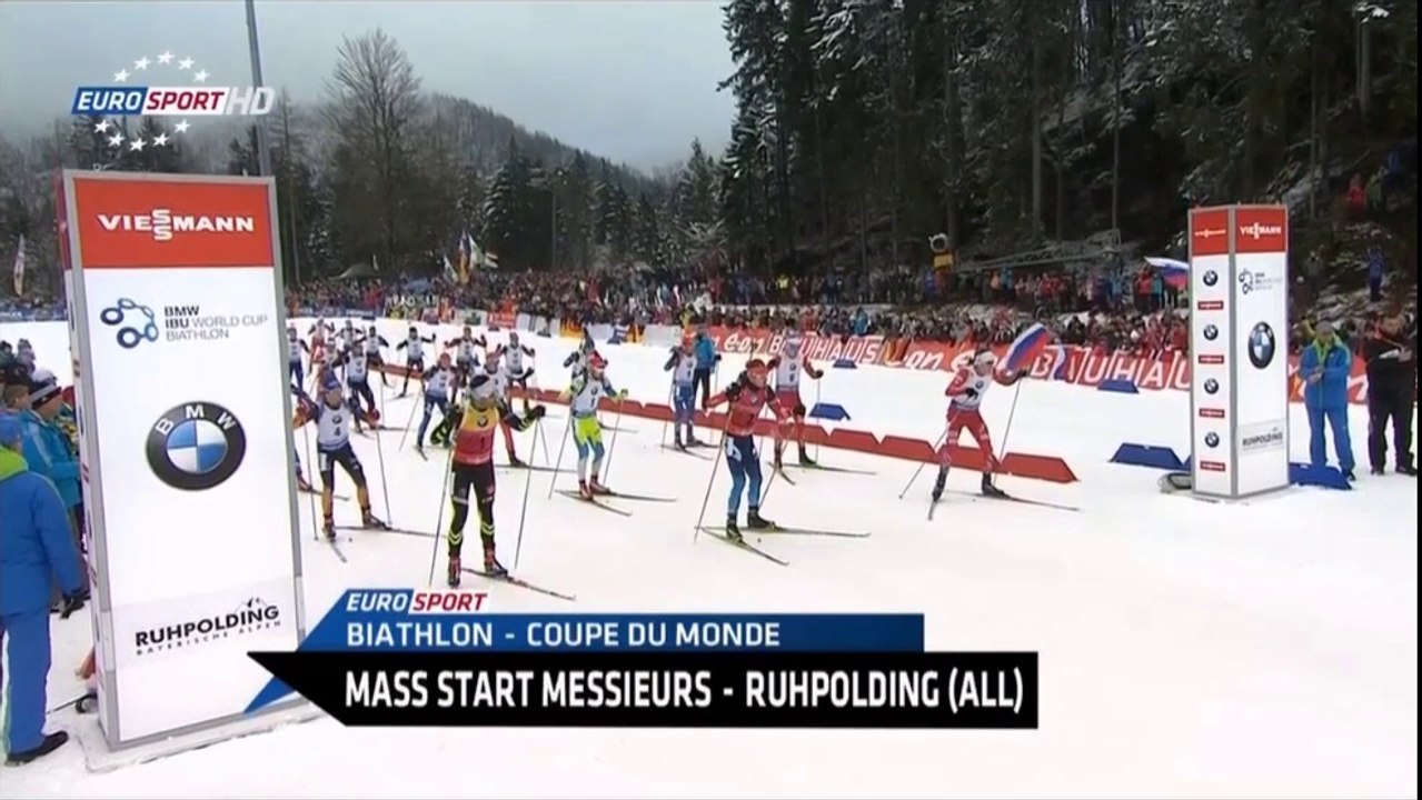 Biathlon, mass-start H, Ruhpolding, 18 janvier 2015 (super Quentin Fillon-Maillet)