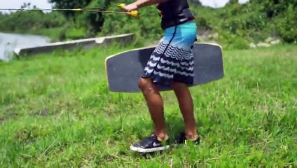 Skateboarding on Water with Sea-doo! 4K Wakeskating!