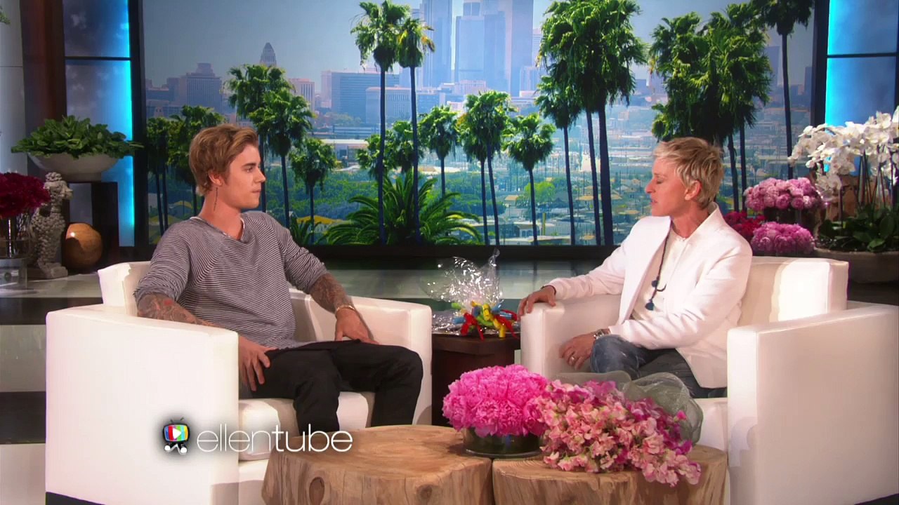 Justin Bieber on Ellen
