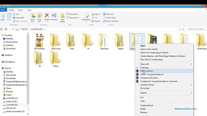 lock your folder using Winrar