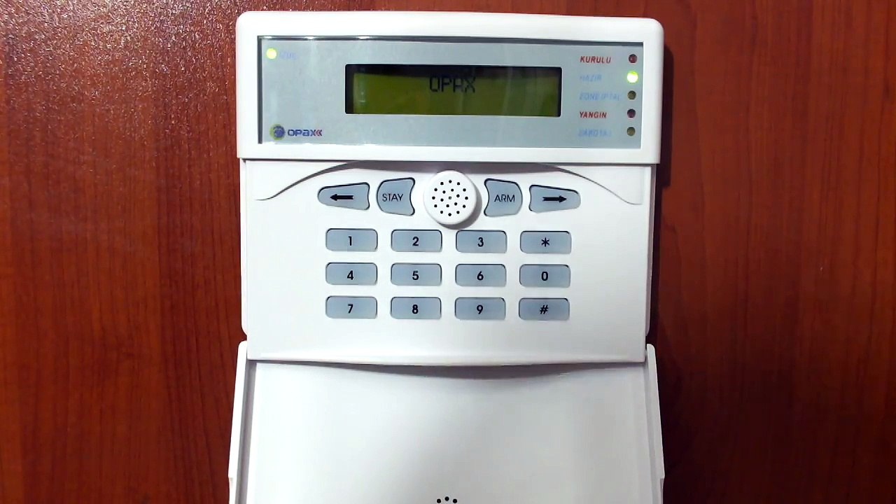 6.DERS OPAX 208CN ALARM PANELİ TARİH SAAT AYARLARI