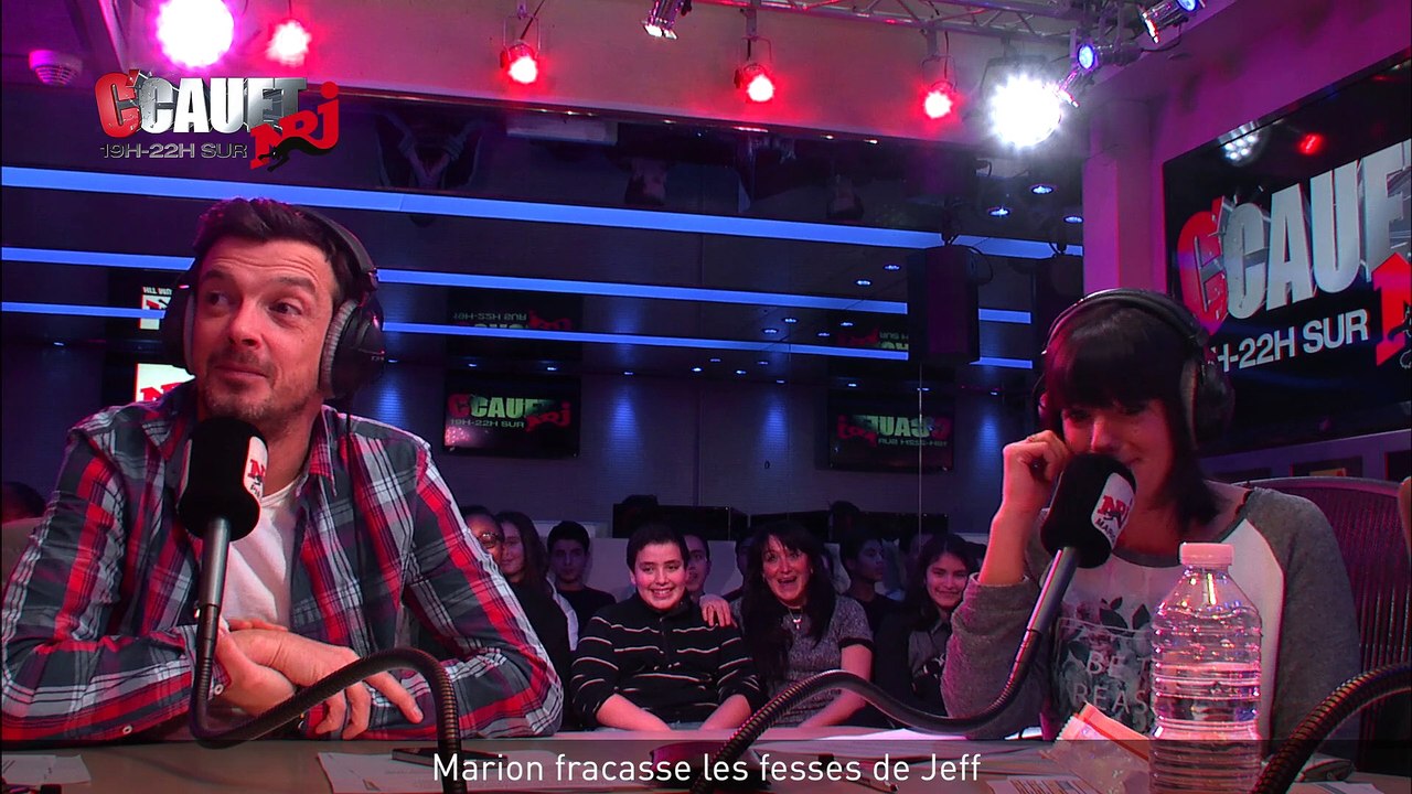 Marion fracasse les fesses de Jeff - C'Cauet sur NRJ