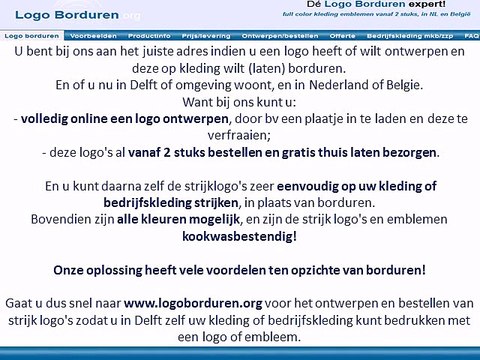 Logo op kleding borduren in Delft