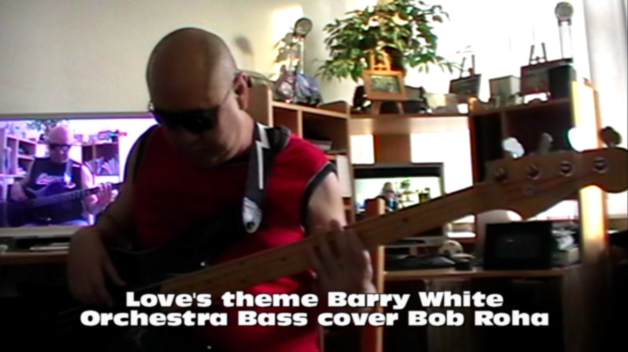 Love's theme Barry White Orchestra HD1080 Bass cover Bob Roha