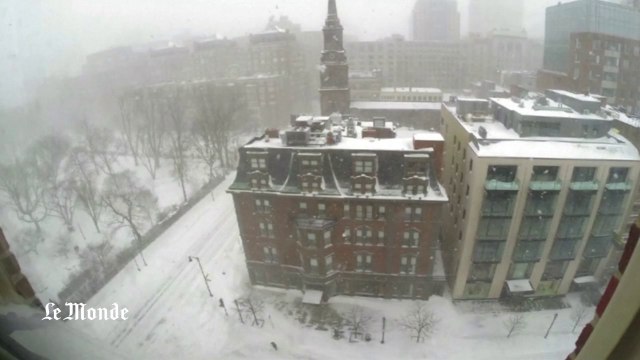 Time lapse : Boston sous 60 cm de neige