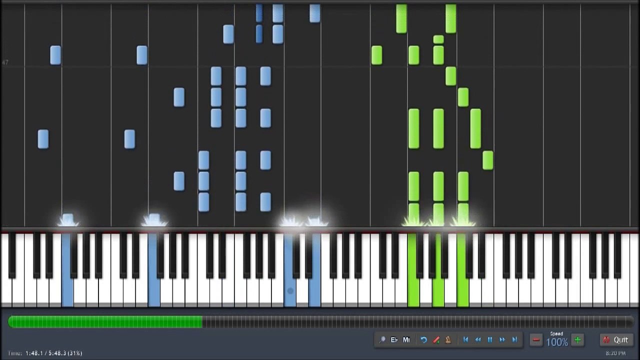 [1M Views Special] Kagamine Rin & Len - ~Classical~ Servant of Evil (悪ノ召使) (Piano Synthesia + Sheet)