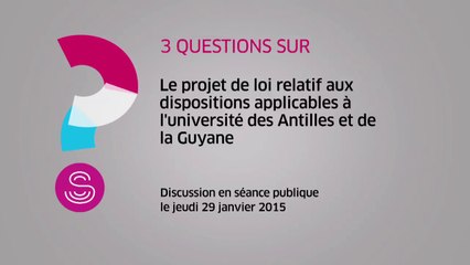 [Questions sur] Le projet de loi relatif à l'université des Antilles et de Guyane