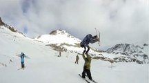 Awesome ski high-five !!