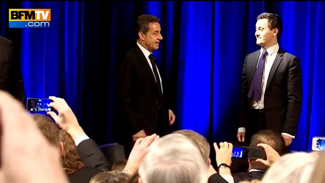 Les militants UMP chantent joyeux anniversaire à Sarkozy