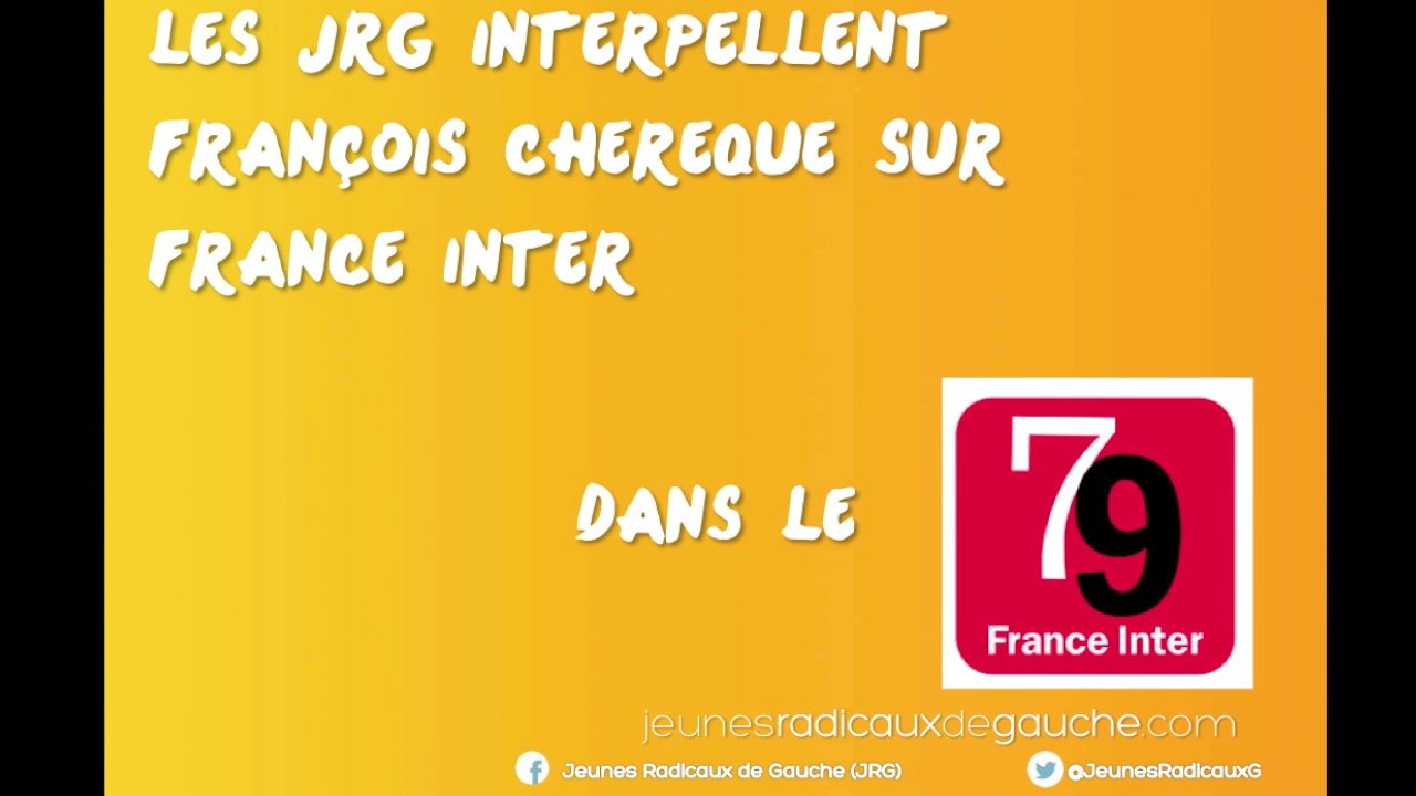 Les Jeunes Radicaux de Gauche interpellent François Chérèque sur le service civique