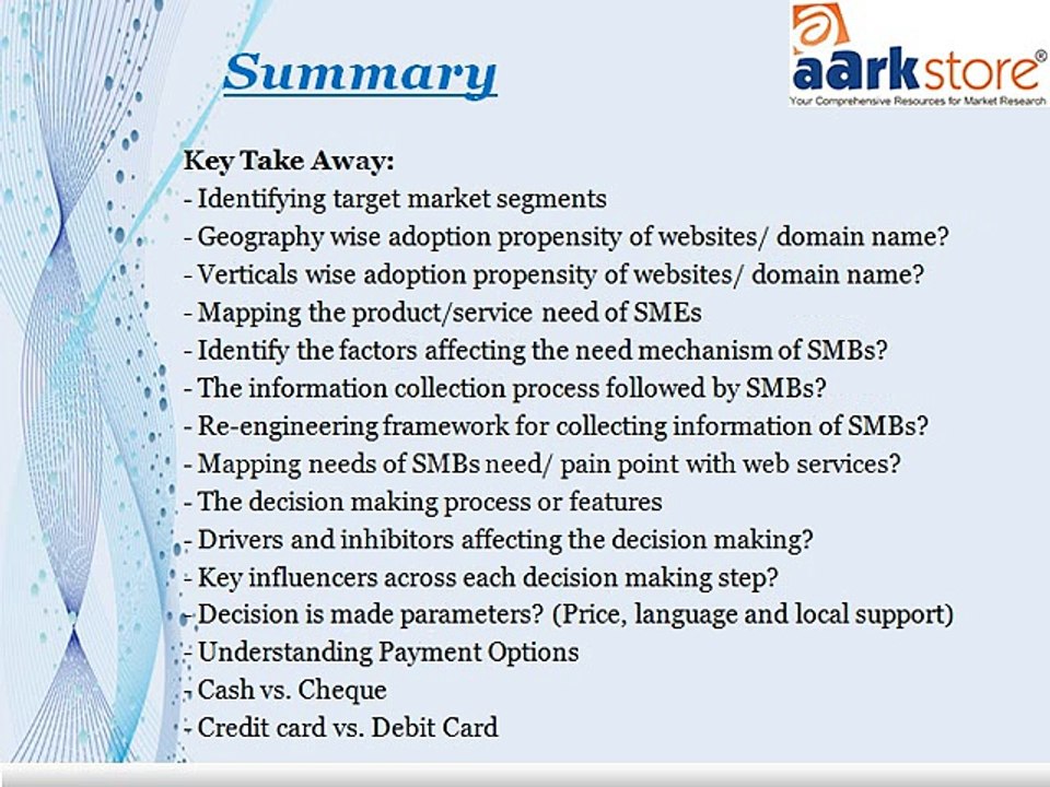 Aarkstore - Indian SMB Web Preference Outlook