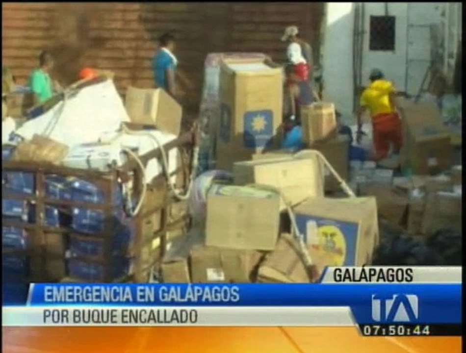 Emergencia en Galápagos por buque encallado