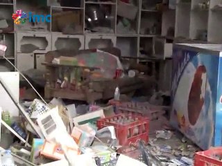 imc tv IŞİD saldırısında harabeye Kobani sokaklarını görüntüledi