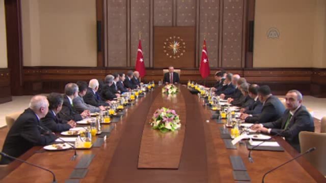 Erdoğan, Hak-İş Başkanı Arslan'ı Kabul Etti