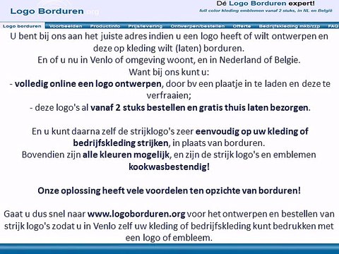 Logo op kleding borduren in Venlo