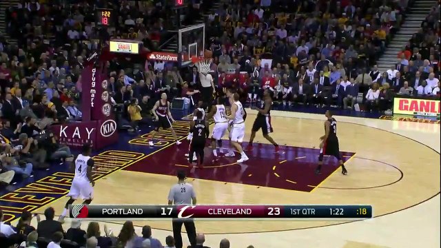 Kyrie Irving Drops 28 Pts in First half - Blazers vs Cavaliers - January 28, 2015 - NBA