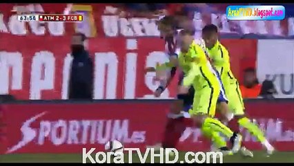 مباراة أتليتكو مدريد وبرشلونة كأس ملك أسبانيا 28/1/2015 الشوط الثانى