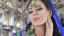 Green and Blue Smokey Eye Makeup Tutorial - Asian _ Indian Bridal