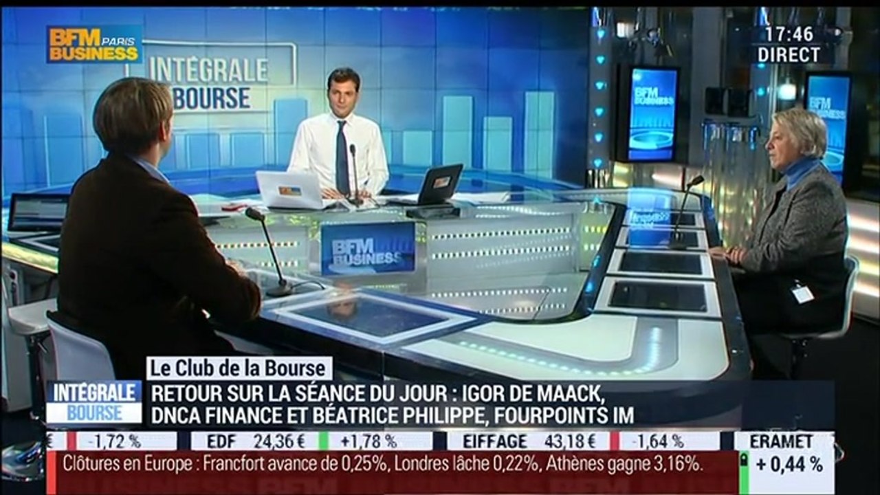 Le Club de la Bourse: Igor de Maack, Béatrice Philippe et Jérôme Vinerier - 29/01