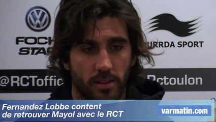 Fernandez Lobbe content de retrouver Mayol avec le RCT