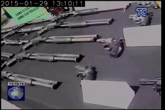 Fuerzas Armadas decomisaron armas ilegales en Carchi e Imbabura