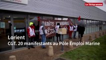 Lorient. CGT. 20 manifestants au Pôle Emploi Marine