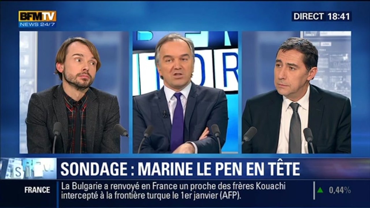 BFM Story: Présidentielle 2017: Marine Le Pen arriverait en tête au premier tour selon un sondage – 29/01