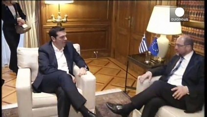 Download Video: Schulz em Atenas: Tsipras quer discutir e isso é uma 