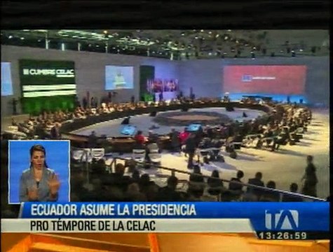 Ecuador asume la presidencia pro témpore de la Celac