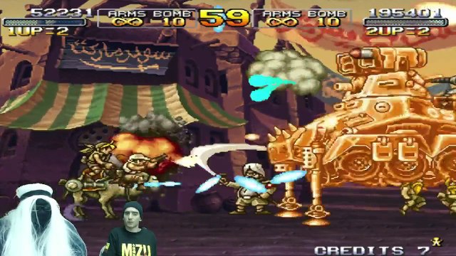 Goldies Show le Streamer Masqué et Corrado sur Metal Slug 1 / Metal Slug X [REPLAY]