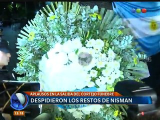 Argentinos le dieron un último "adiós" al fiscal Alberto Nisman