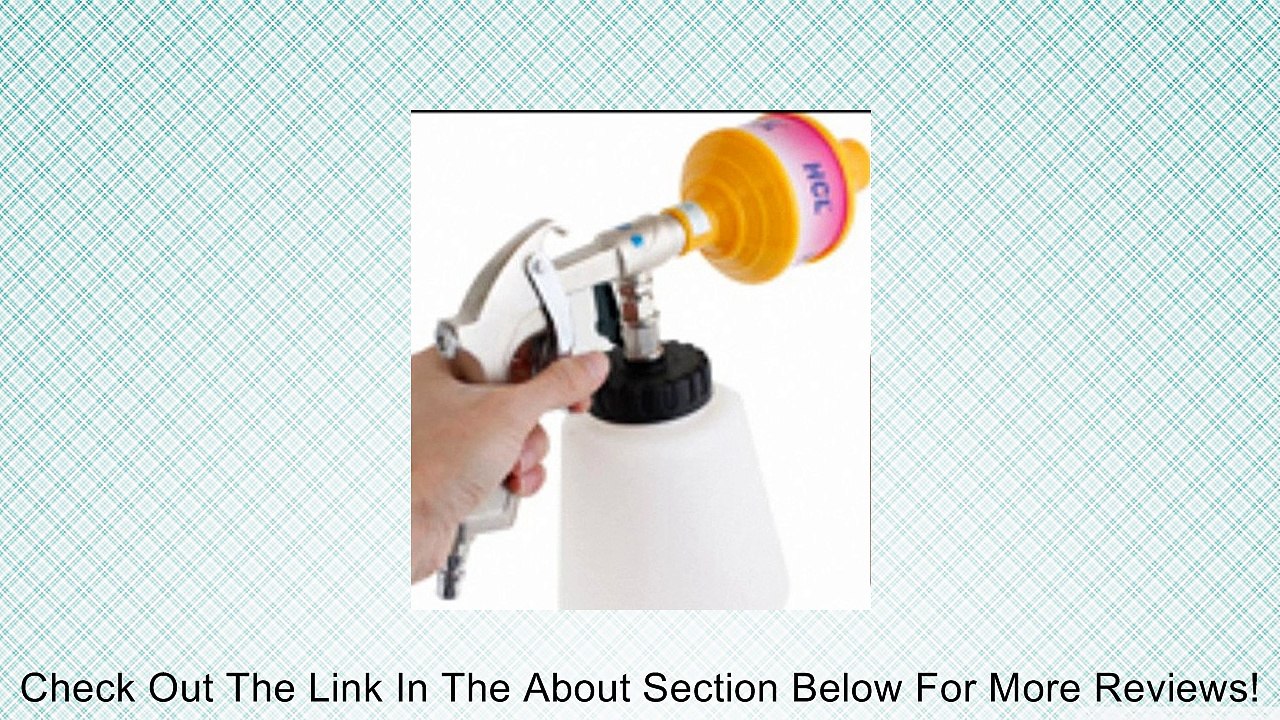 Auto Car Tornado Pulse Foam Cleaning Gun Cleaner W Plastic Bottle Review