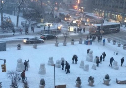 Time-Lapse of NYC Snowstorm