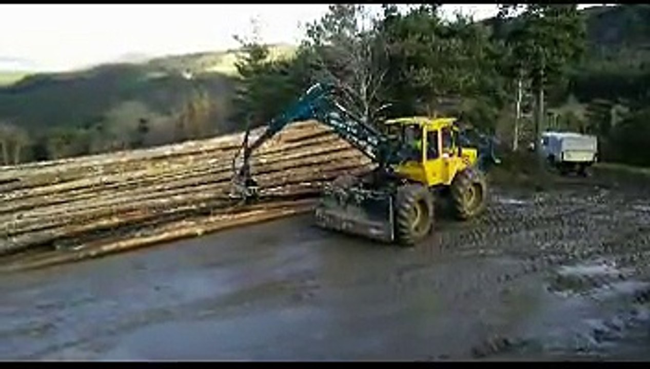 chantier forestier de Pratclaux, Dec 2015 Lycée forestier de Saugues