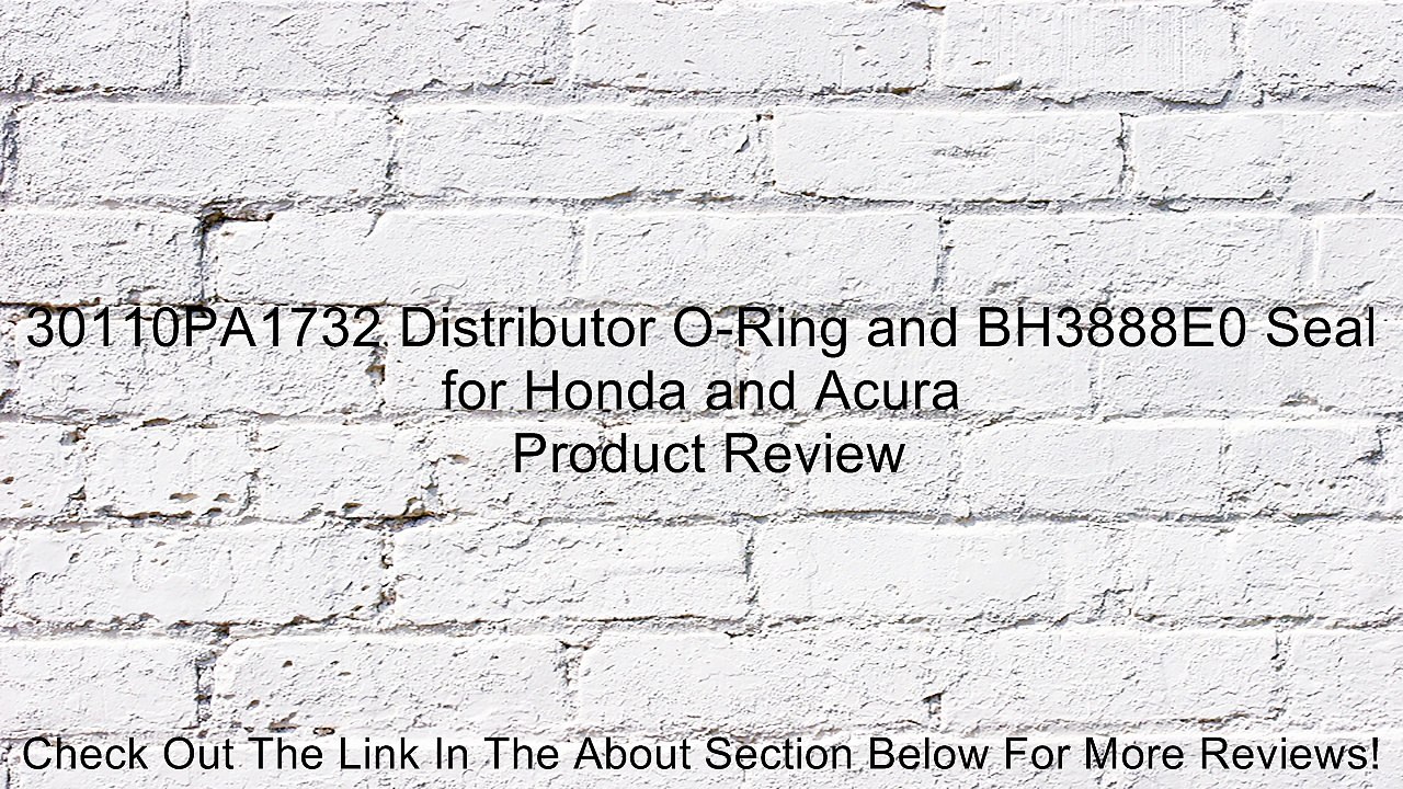 30110PA1732 Distributor O-Ring and BH3888E0 Seal for Honda and Acura Review