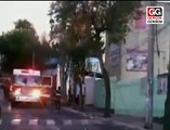 Meksika'daki çocuk hastanesinin patlama anı kameralarda