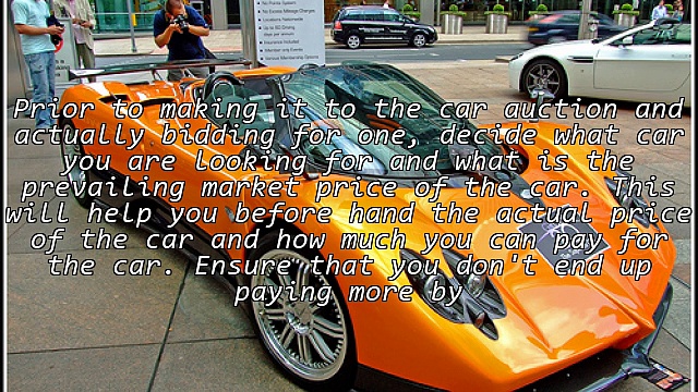 How to start buying cars an online auction