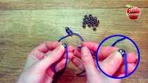 Beads and Cord Bracelet - Easy and Awesome Bracelet “Lazy Shamballa”