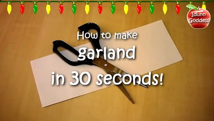How to make a Garland in 30 seconds! - Homemade Easy Garland tutorial