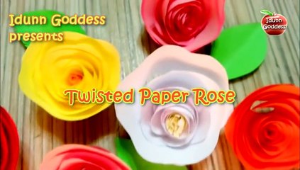 Twisted Paper Rose - How to Make an Easy Rose Out Of Paper