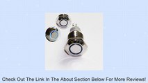 Enjoy_buy100 1 Latching Push Button Power Switch 16mm 12V LED Stainless Steel Waterproof Blue Review